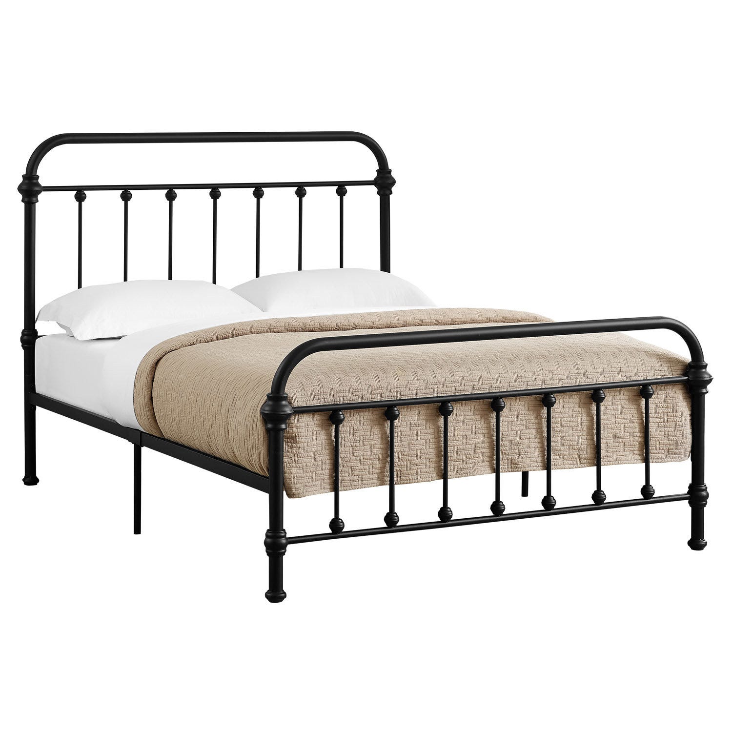 Bed Full Size Black Metal Frame Only