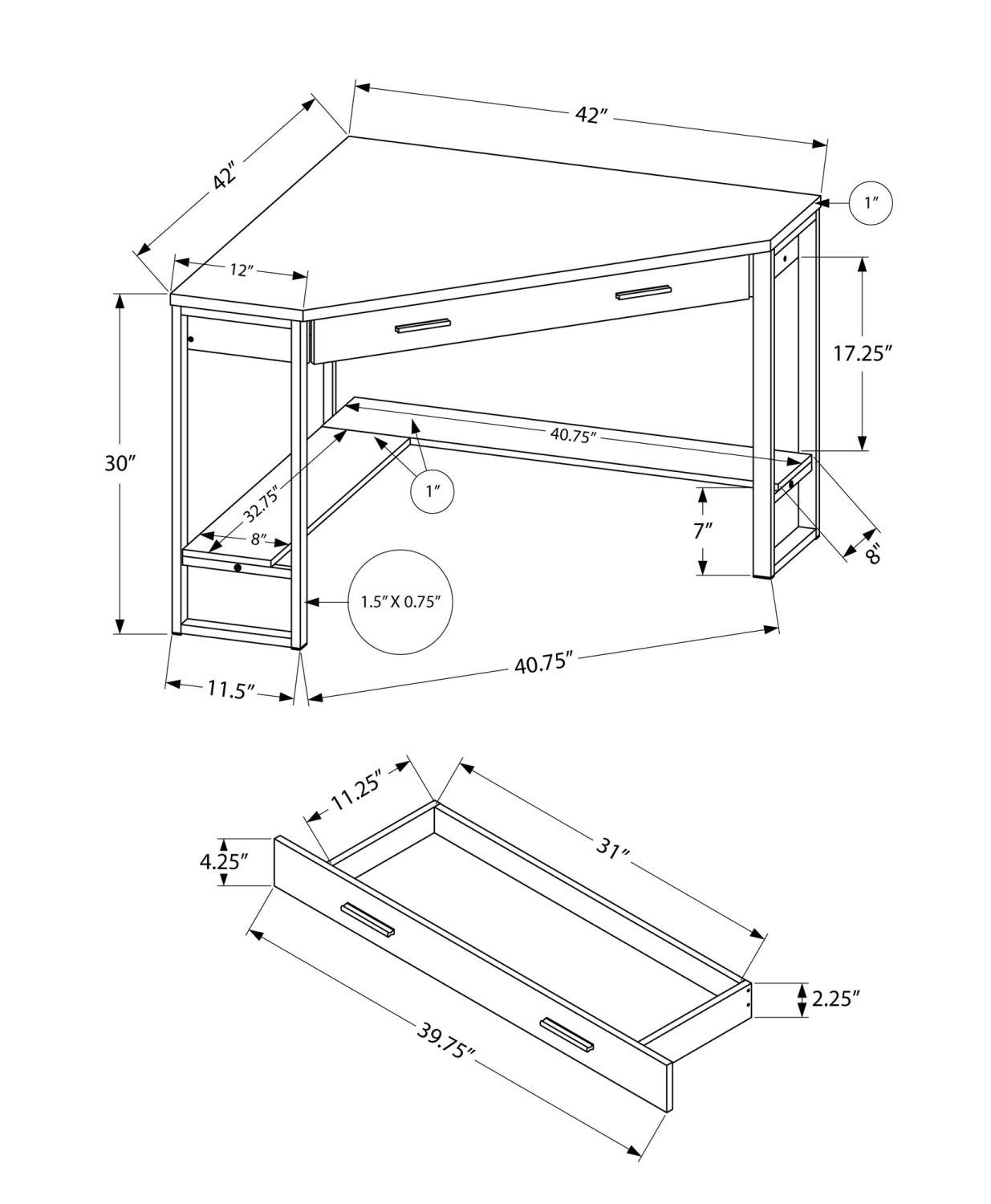 Monarch Computer Desk Rd Furniture