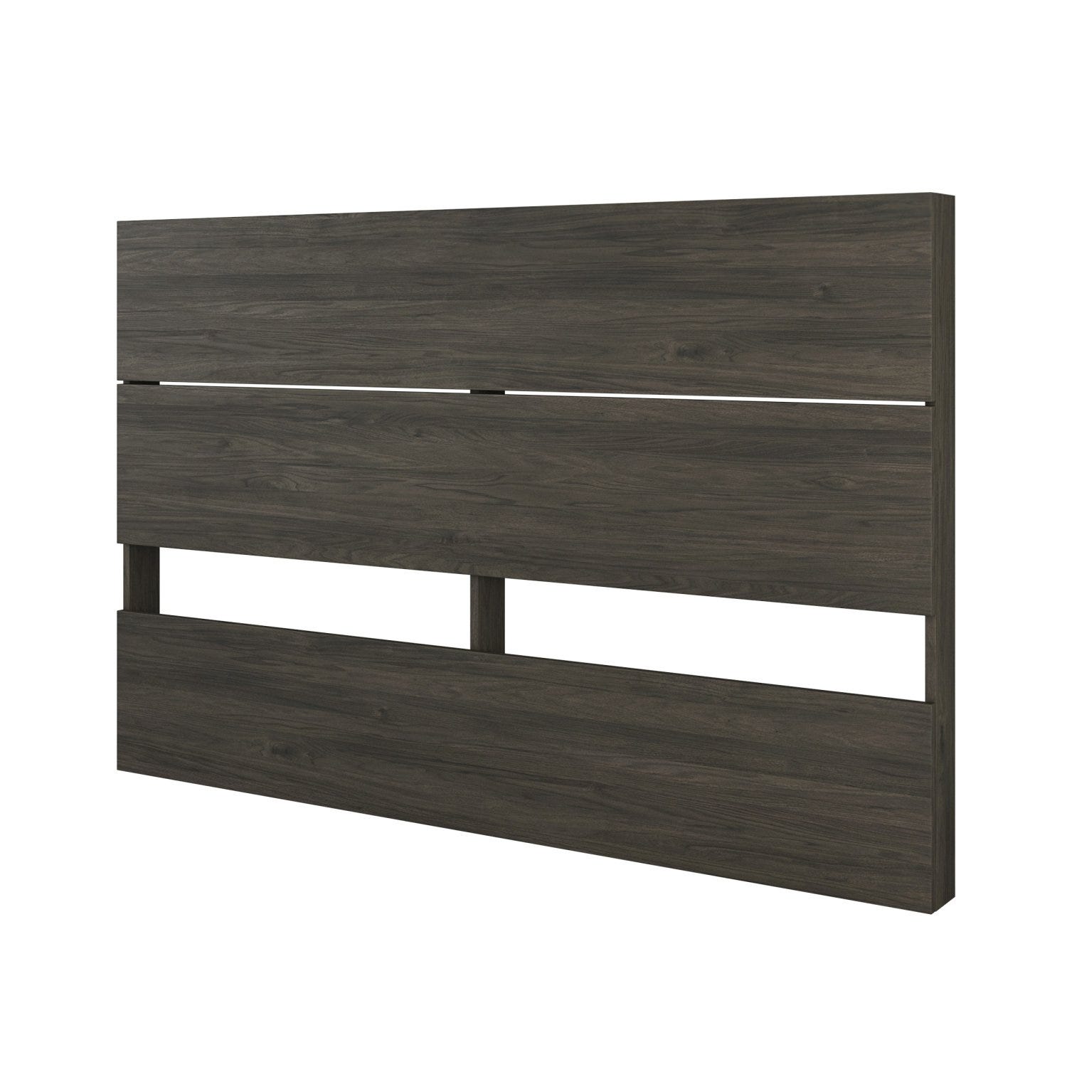 Nexera 3 Piece Queen Size Bedroom Set Bark Grey And Black