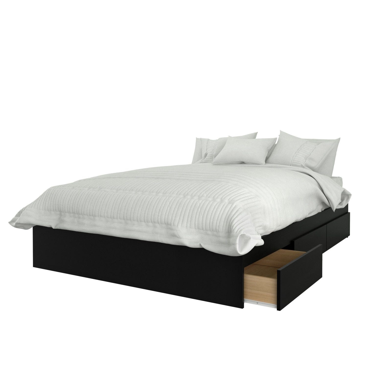 Atrium 4 Piece Full Size Bedroom Set Bark Grey And Black