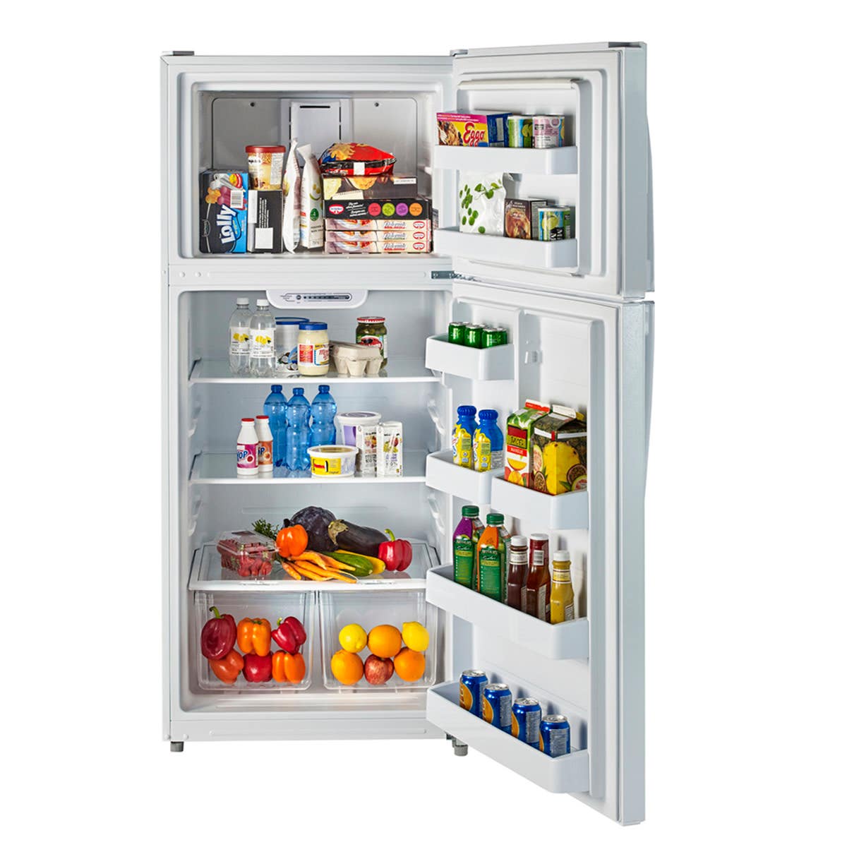 MOFFAT 18 Cu Ft 30 In Refrigerator White Top Freezer MTE18HTKRWW RD Furniture