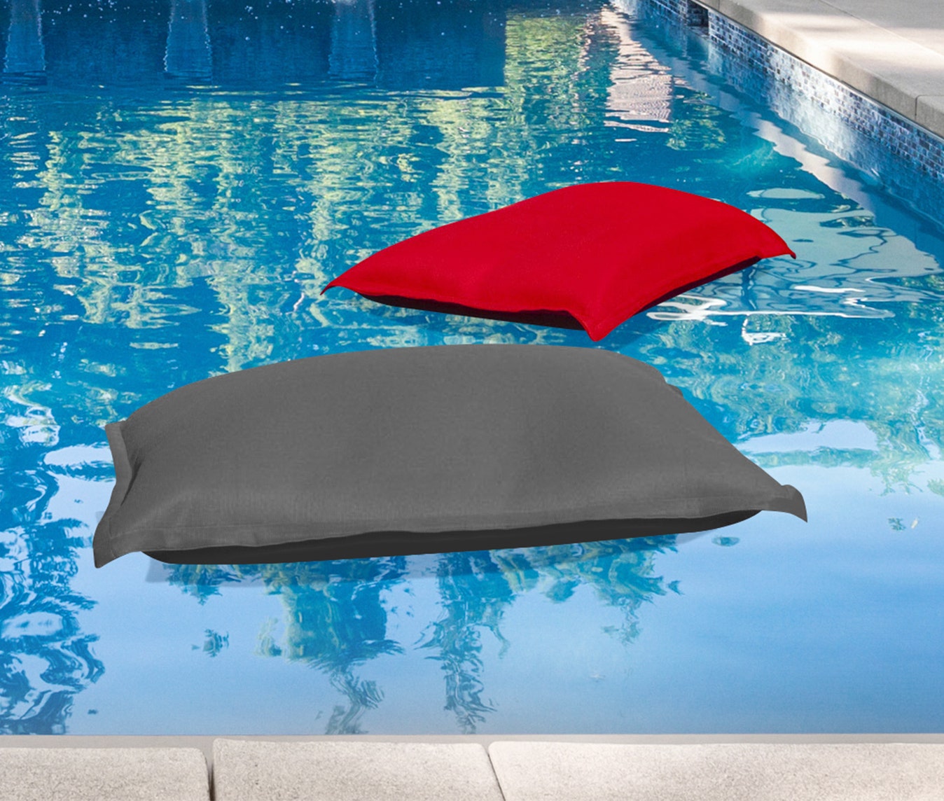 Pool floating red bean bag | Outdoor furniture