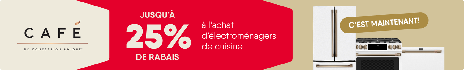 Jusqu'à 25% de rabais sur la collection GE Café