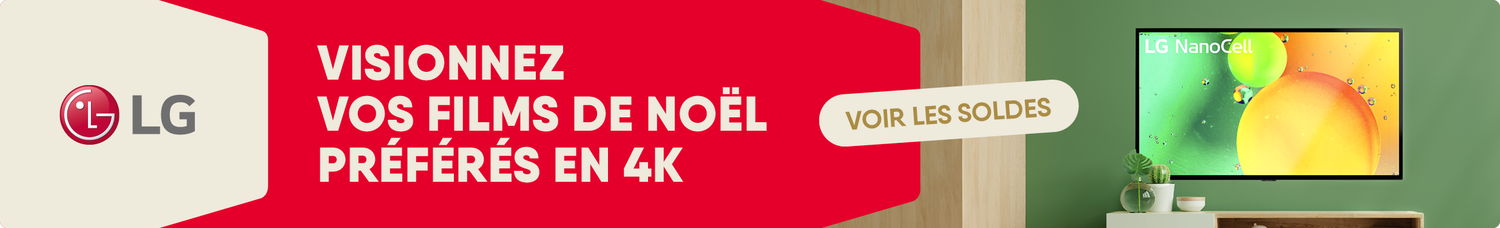 Soldes de Noël sur nos téléviseurs LG