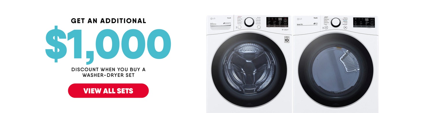 Cyber Monday - Get an Additional $1000 Discount When You Buy a Washer-Dryer Set