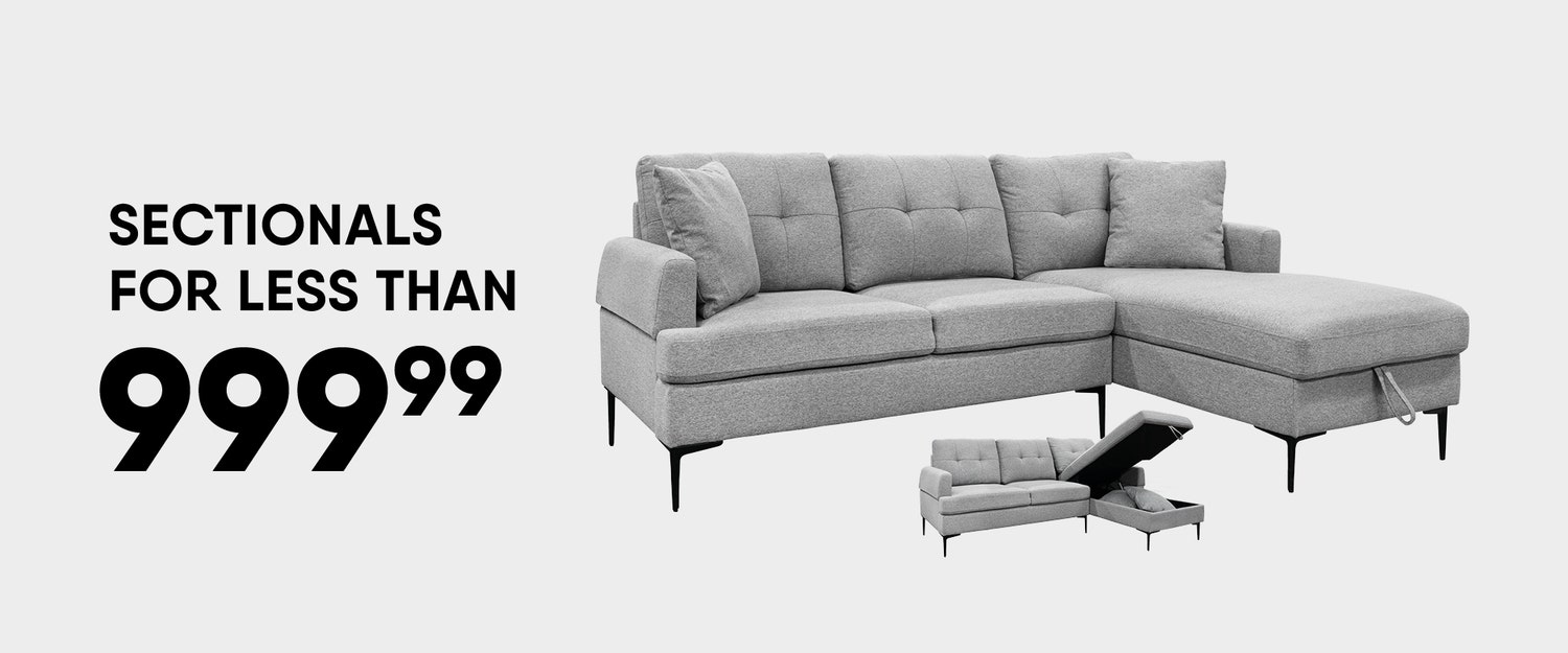 Cyber Monday - Sectionals for Less Than $999.99