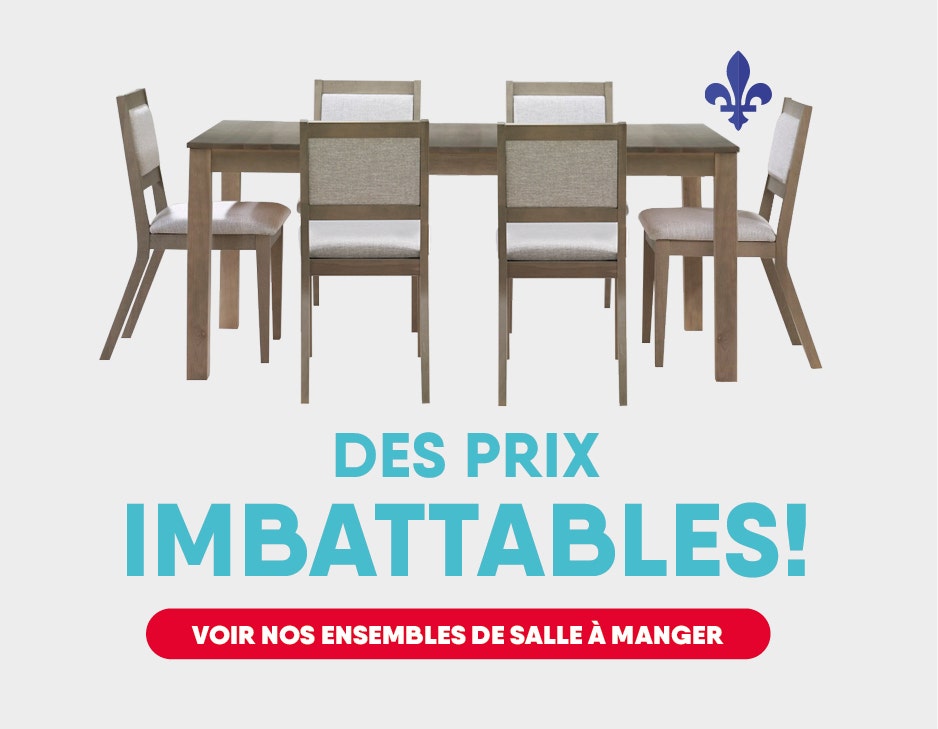 Des prix imbattables sur les ensembles de salle à manger!