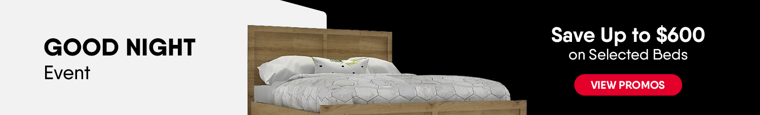 Good Night Event: Save Up to $600 on Selected Beds.