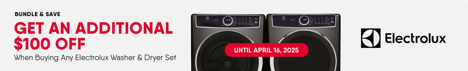 Get an additional discount on washer and dryer set