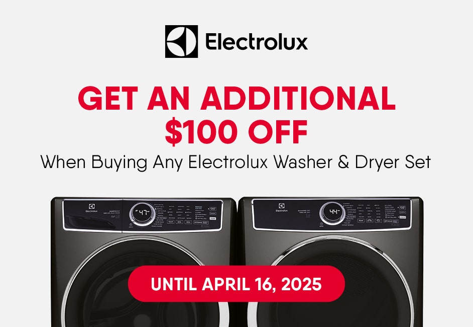 Get an additional discount on washer and dryer set