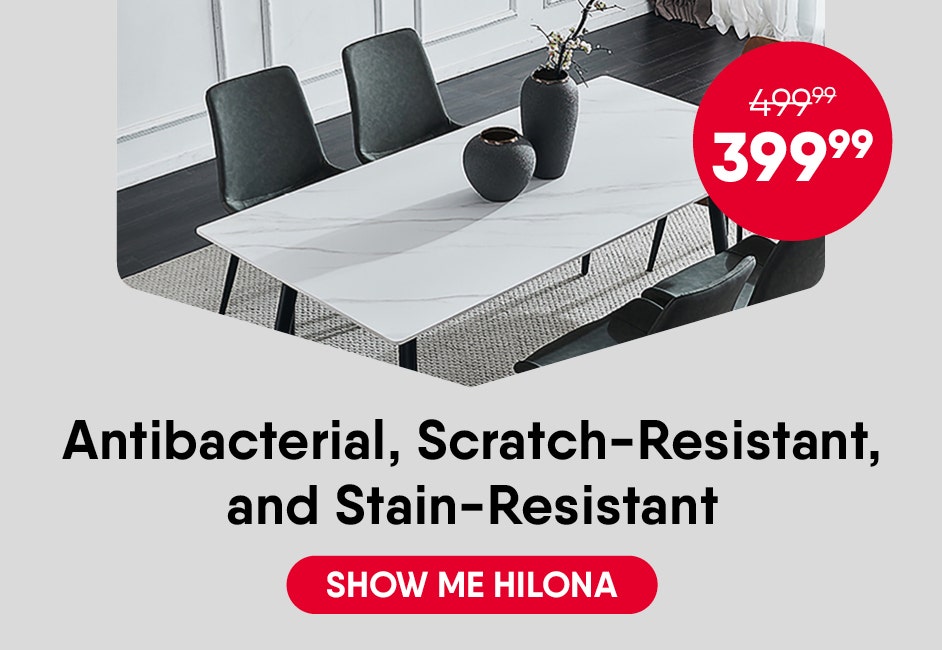 Hilona Collection - Antibacterial, Scratch-Resistant, and Stain-Resistant