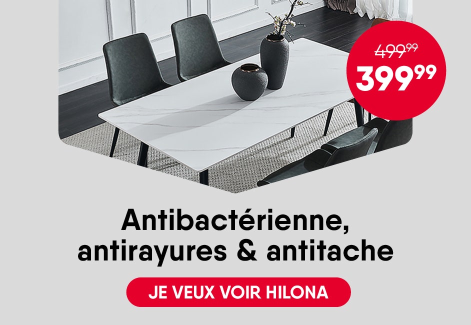 Collection Hilona - antibactérienne, antirayures et antitache