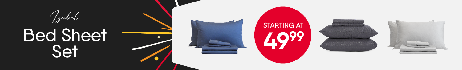 Bed Sheet Sets Starting at 49.99.