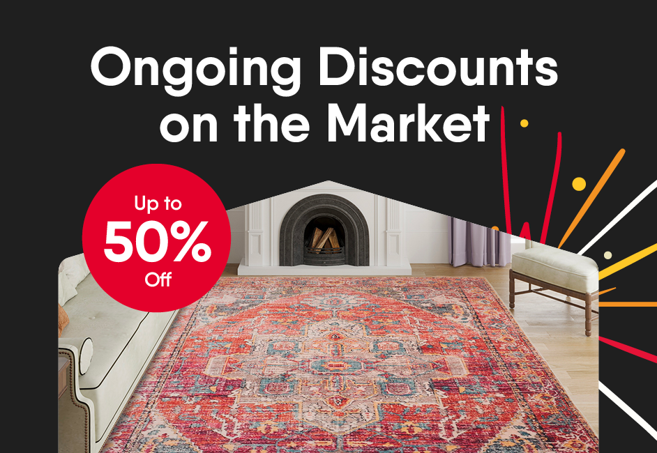 Ongoing Discounts on Area Rugs! Up to 50% Off