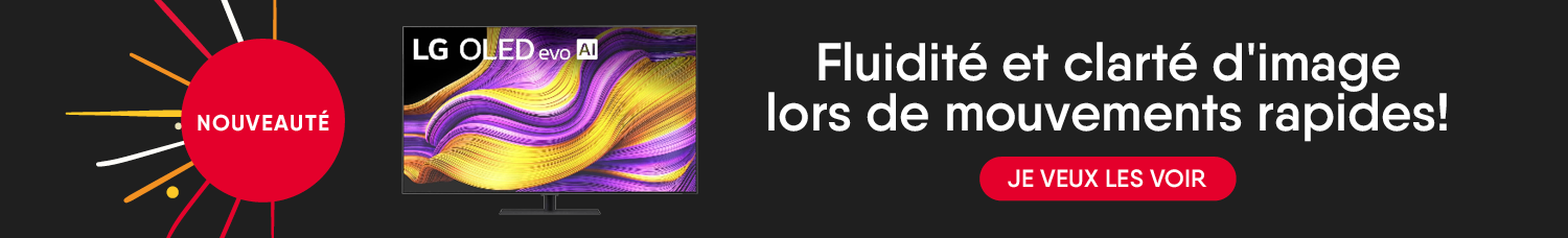 Nouveauté! Fluidité et clarté d'image lors de mouvements rapides!