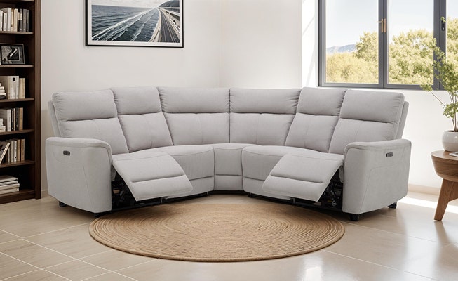 Power Sectional with Two Reclining Seats