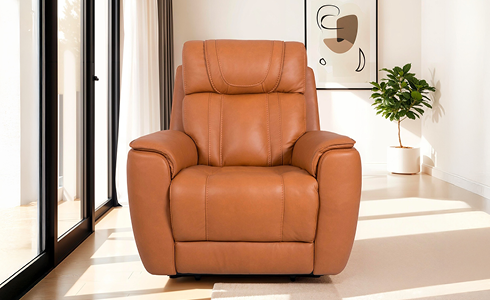 Genuine Leather Power Recliner