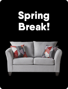 Spring Break on our living room furniture