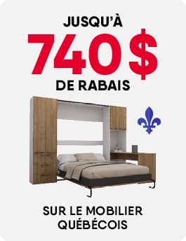 Jusqu’à 740$ de rabais sur le mobilier québécois