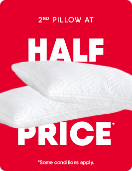 50% Off the 2nd Pillow. Certain Conditions Apply.