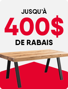 Jusqu'à 400$ de rabais