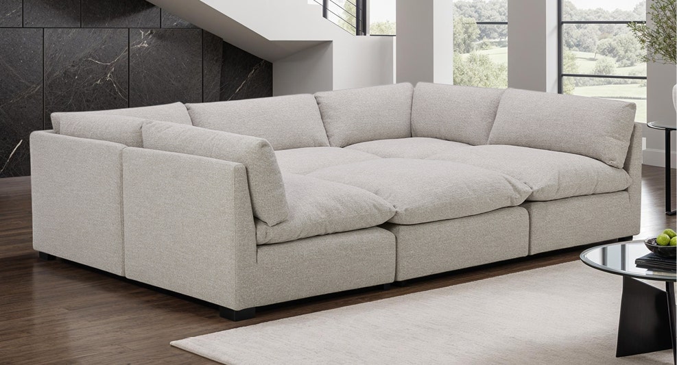 Sectionnel- lit modulaire - 6 mcx