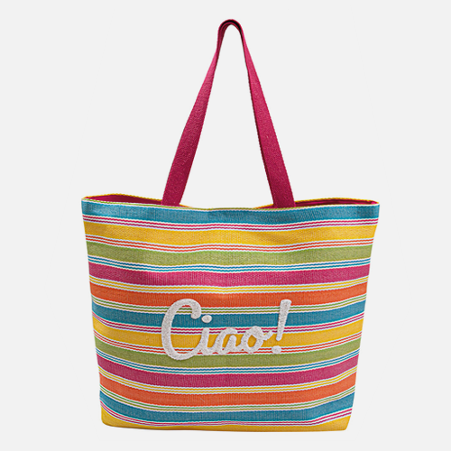 Sac de plage coloré - rose