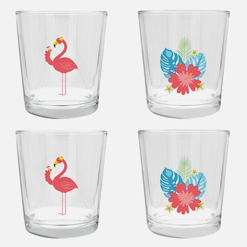 Ensemble de verres assortis - 370 ml (bte de 4)