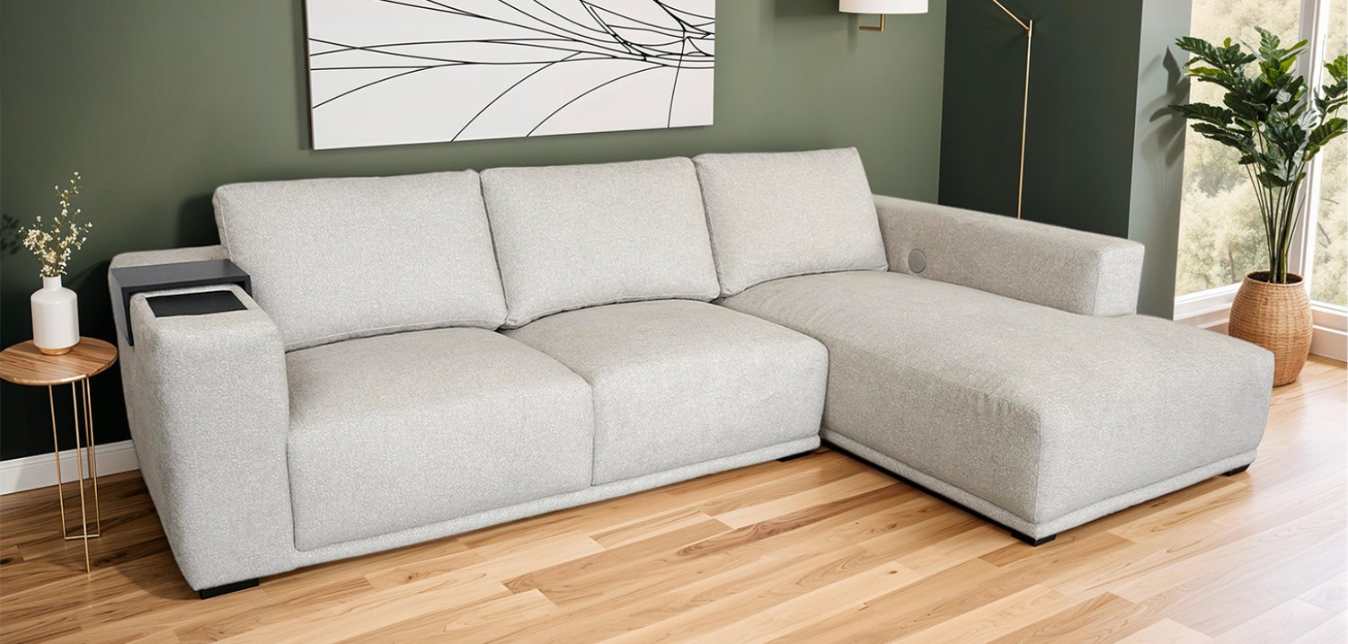Sectional with Built-In Audio Sound System