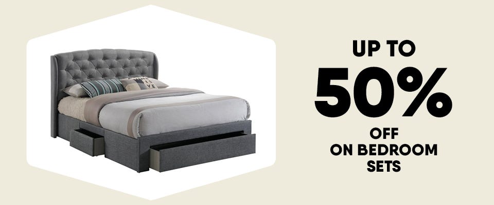 Up to 50% Off on Bedroom Sets