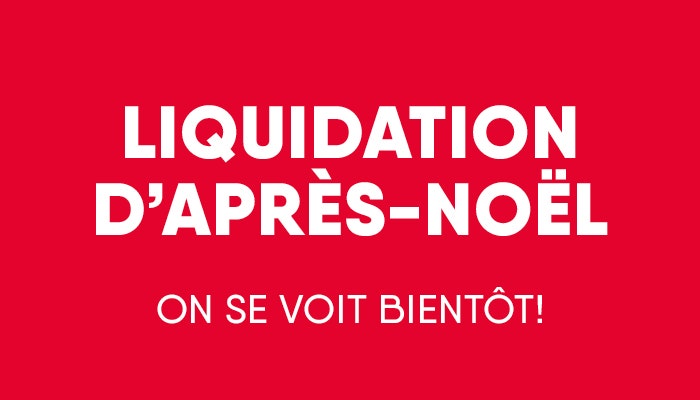 Liquidation d'après-Noël À l'année prochaine