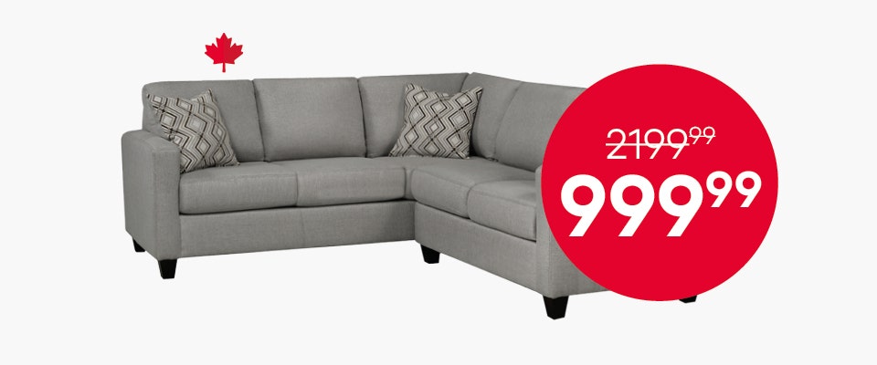 MARKHAM Collection - Sectional at $999.99