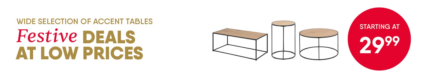 Wide Selection of Accent Tables - Festives Deals at Low Prices - Starting at $29.99