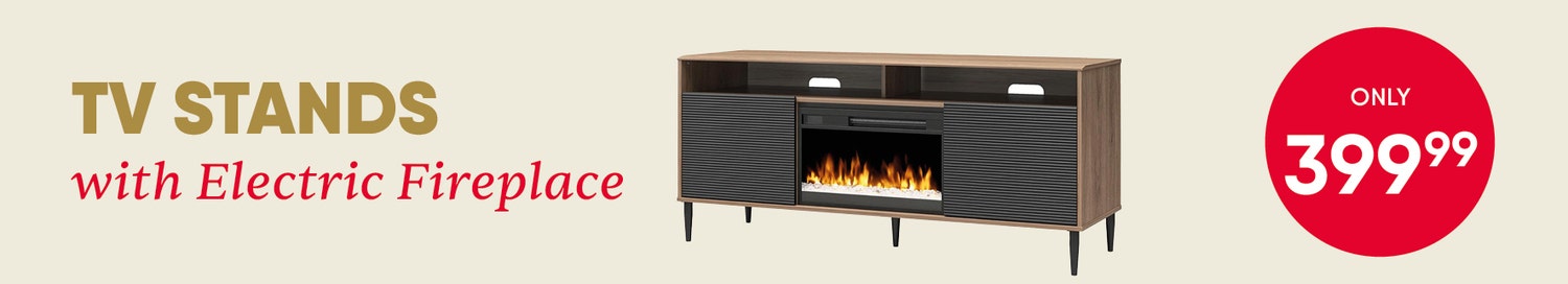TV Stand with Electric Fireplace - MR. KATE Collection and LUMINA Collection - Only $399.99