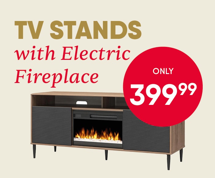 TV Stand with Electric Fireplace - MR. KATE Collection and LUMINA Collection - Only $399.99