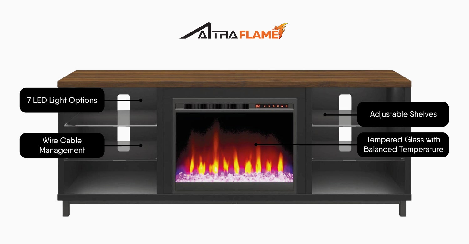 TV Stand with an Electric Fireplace