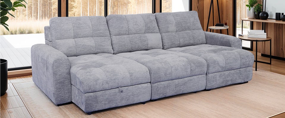 Power Modular Sofa with Sliders 