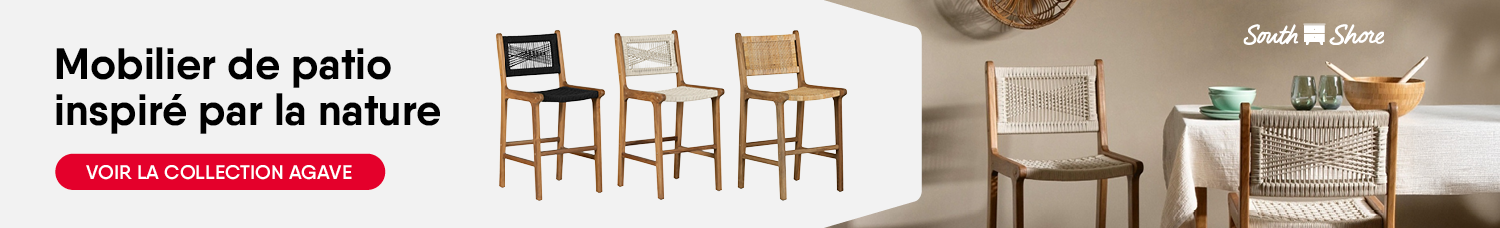 Collection Agave de South Shore - Mobilier de patio inspiré par la nature