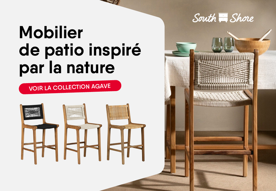 Collection Agave de South Shore - Mobilier de patio inspiré par la nature