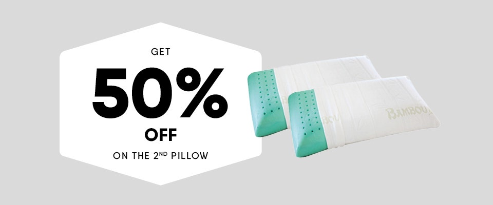 Get 50% off on the 2nd pillow