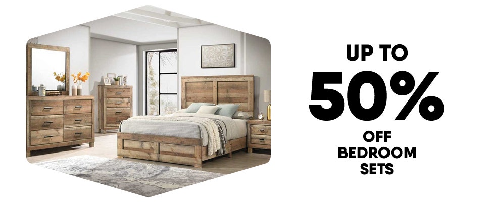 Up to 50% off on bedroom sets