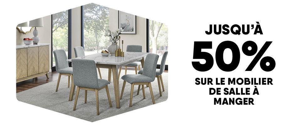 Jusqu'à 50% sur le mobilier de chambre à coucher