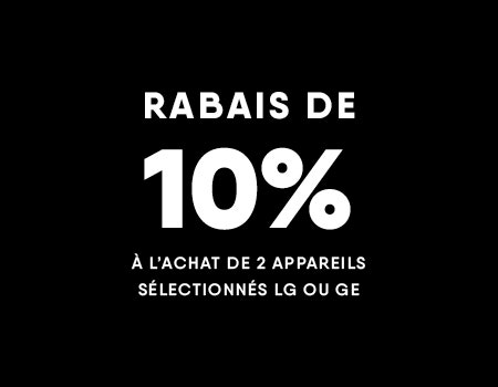 Jusqu'à 1000$ de rabais additionnel à l'achat d'électroménagers