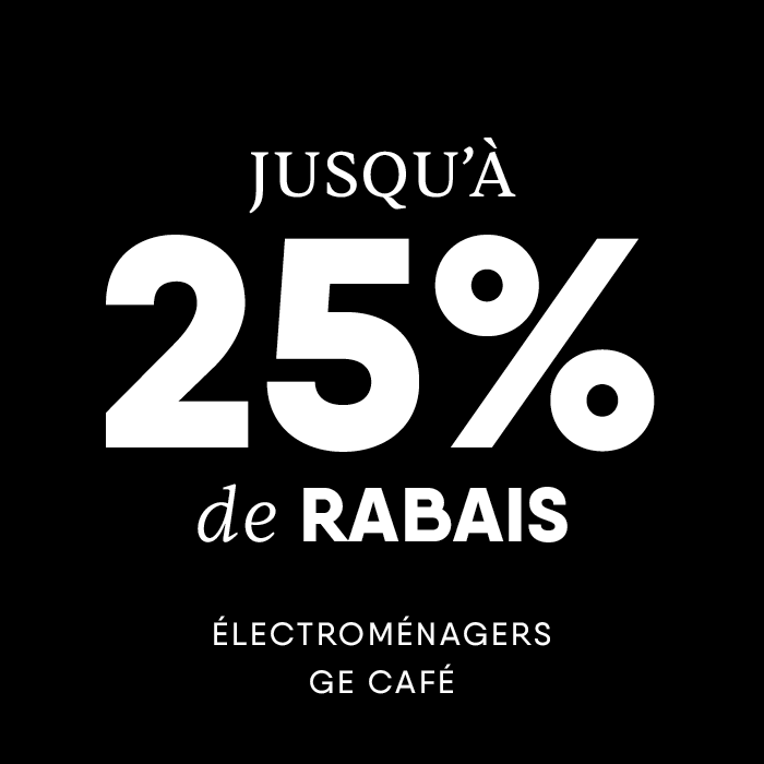 Jusqu'à 25% de rabais sur les électroménagers de la collection GE Café